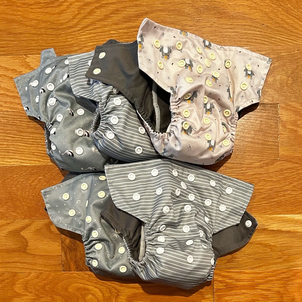 La Petite Ourse Newborn All in One Cloth Diaper Bundle